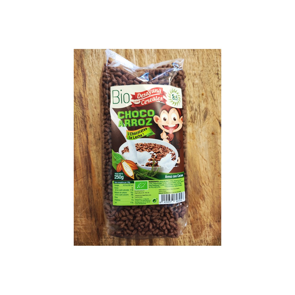 SOLNATURAL CHOCO ARROZ 500GM
