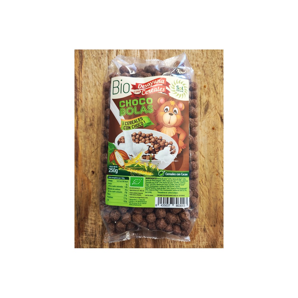 SOLNATURAL  CHOCO BOLAS 500GM
