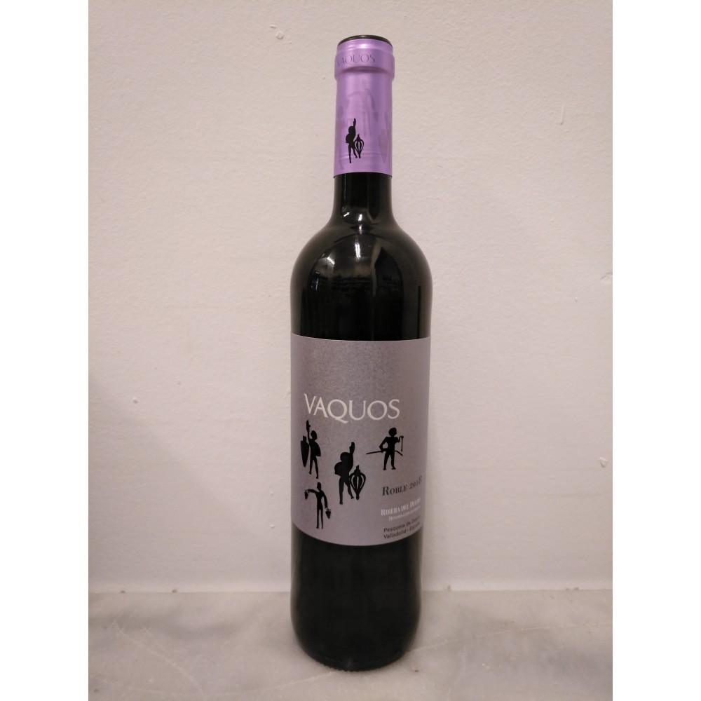 Vino tinto roble  Vaquos